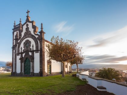 Chapel of Mae de Deus in Ponta Delgada, Sao Miguel, Azores, Early morning.