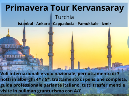 Primavera Tour Kervansaray Turchia 2023